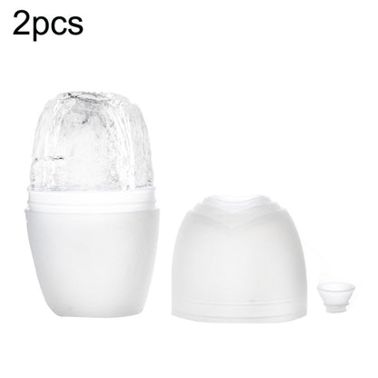 2pcs L-03-01 Face Ice Apparatus Massage Ice Roller Beauty Makeup Silicone Face Ice Tray, Makeup Rose Red, Makeup Olive Green With Hole, Makeup Vitality Orange With Hole, Makeup Charm Purple With Hole, Makeup Blue With Hole, Makeup Rose Red With Hole���...