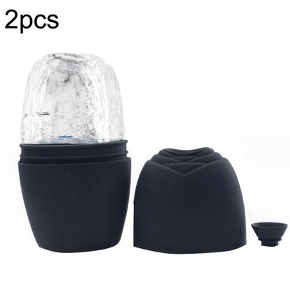 2pcs L-03-01 Face Ice Apparatus Massage Ice Roller Beauty Makeup Silicone Face Ice Tray, Makeup Rose Red, Makeup Olive Green With Hole, Makeup Vitality Orange With Hole, Makeup Charm Purple With Hole, Makeup Blue With Hole, Makeup Rose Red With Hole���...