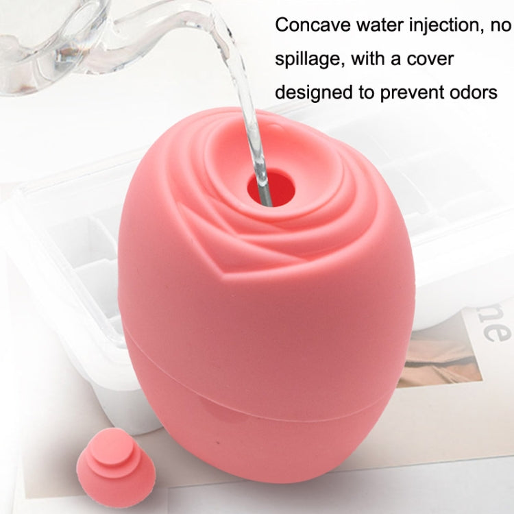 2pcs L-03-01 Face Ice Apparatus Massage Ice Roller Beauty Makeup Silicone Face Ice Tray, Makeup Rose Red, Makeup Olive Green With Hole, Makeup Vitality Orange With Hole, Makeup Charm Purple With Hole, Makeup Blue With Hole, Makeup Rose Red With Hole���...