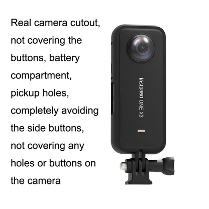 لكاميرا Insta360 One X3 A516 الرياضية البانورامية، حافة حماية بلاستيكية، حافة حماية
