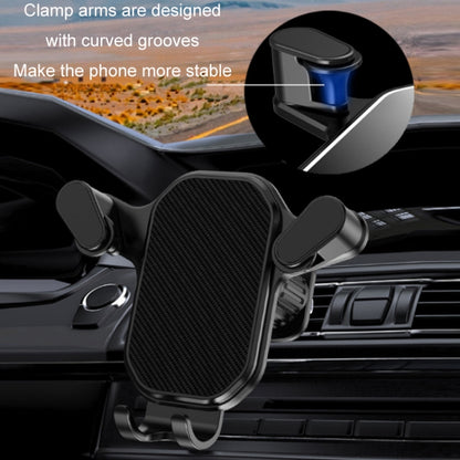 Car Air Outlet Upside-down Hook Strong Mobile Phone Holder, Cool Black, High-grade Black