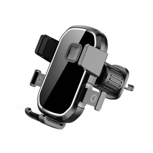 Car Air Outlet Hook Firmly Navigation Mobile Phone Holder, Mirror Black