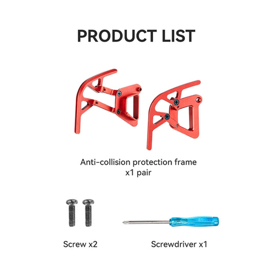 واقي مصد Gimbal RCSTQ لطائرة DJI Avata بدون طيار من سبائك الألومنيوم وقضيب مضاد للتصادم، RCSTQ لطائرة DJI Avata