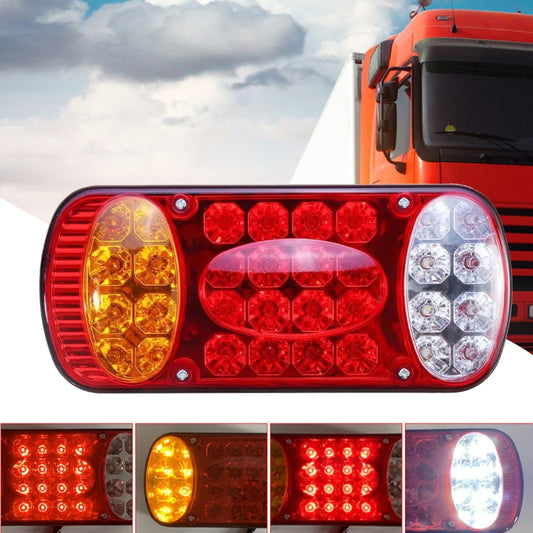 MK-231 12V Trailer Truck Car Straw Hat Lamp Beads Taillights, MK-231 (Red)