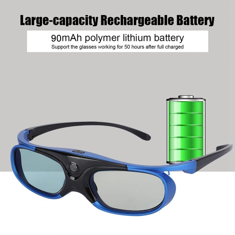 JX30-T Active Shutter 3D Glasses Support 96HZ-144HZ for DLP-LINK Projection X5/Z6/H2