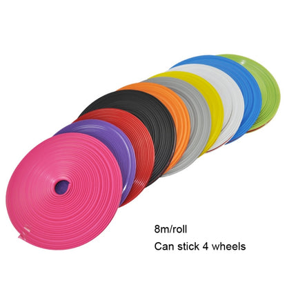 Car Wheel General TPE Protection Ring Bumper Wheel Decoration Modification Supplies, Orange, Gray, Red, Green, Blue, Pink, Purple, Black, Yellow, White