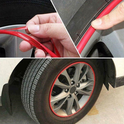 Car Wheel General TPE Protection Ring Bumper Wheel Decoration Modification Supplies, Orange, Gray, Red, Green, Blue, Pink, Purple, Black, Yellow, White