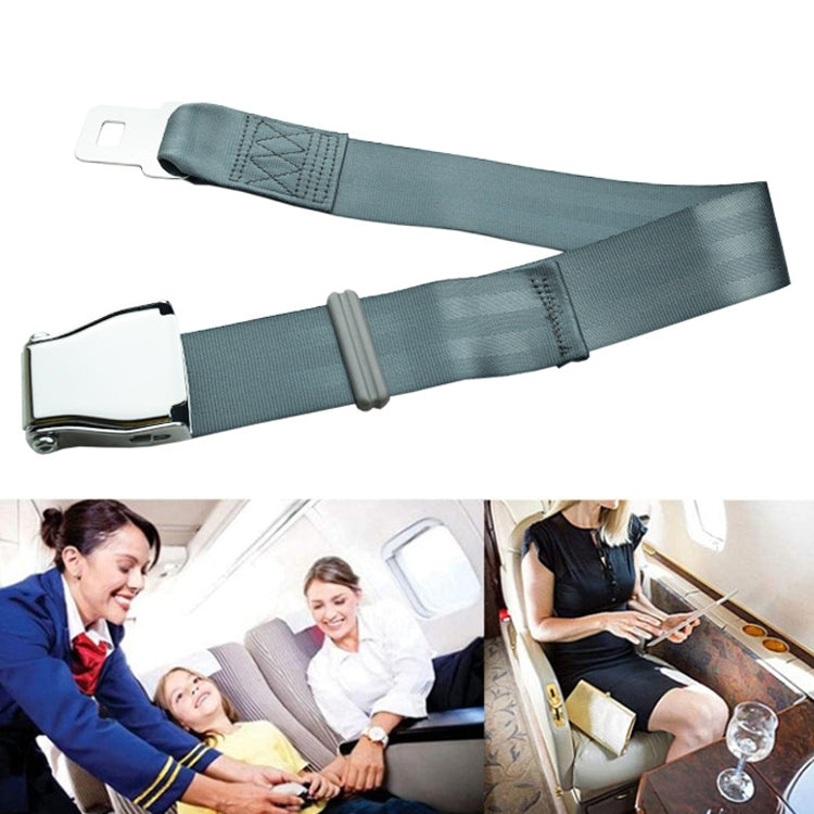 Two Point Aircraft Buckle Adjustable Seat Belt Extended Band, Aircraft Buckle Seat Belt(Black), Aircraft Buckle Seat Belt(Gray)