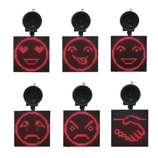 P4-32x32 RGB Full Color Emoticon Picture LED Car Display Wireless Transmission Wifi Custom, P4-32x32 RGB USB