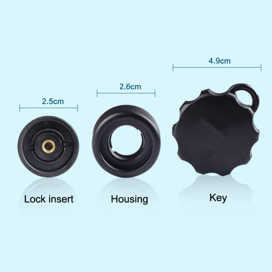 M6 Copper Nut Ant-theft Knob Motorcycle Mobile Phone Navigation Bracket Ant-theft Accessories, Ant-theft Knob