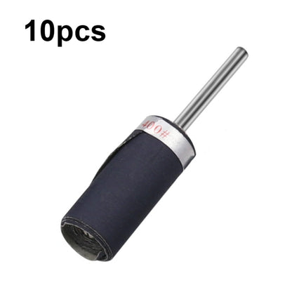 10pcs 3mm Handle Mirror Polishing Paper Stick, Mesh:, 180, 240, 320, 400, 600, 800, 1000, 1200, 1500, 2000