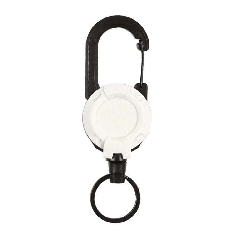 Backpack Carabiner Plastic Retractable Pull Badge Reel