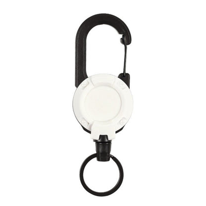 Backpack Carabiner Plastic Retractable Pull Badge Reel