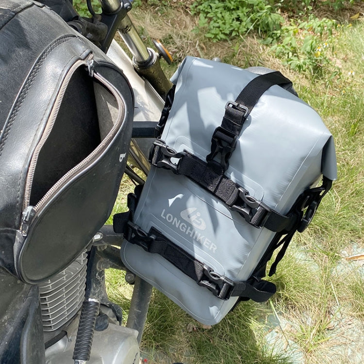 LONGHIKER Motorcycle Quick Release Waterproof Bumper Side Bag