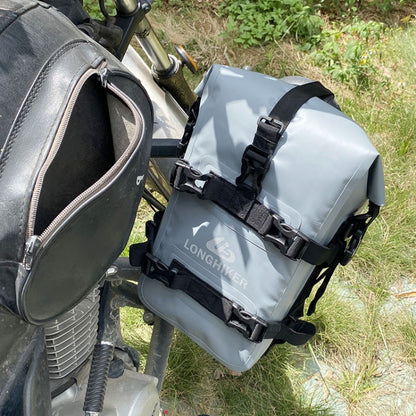 LONGHIKER Motorcycle Quick Release Waterproof Bumper Side Bag