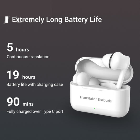 M6 Multi-country Mutual Translation Smart Bluetooth Translation Earphone Supports 127 Languages