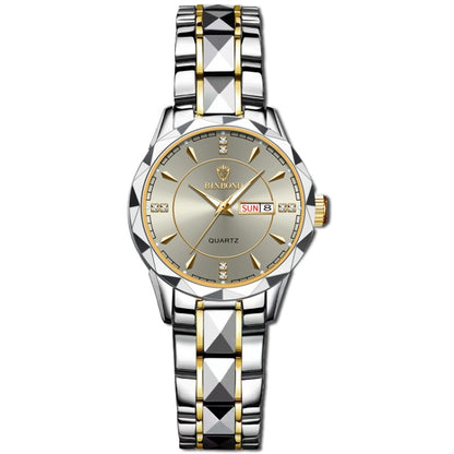 BINBONG B5552 Luminous Multifunctional Business Calendar Quartz Watch