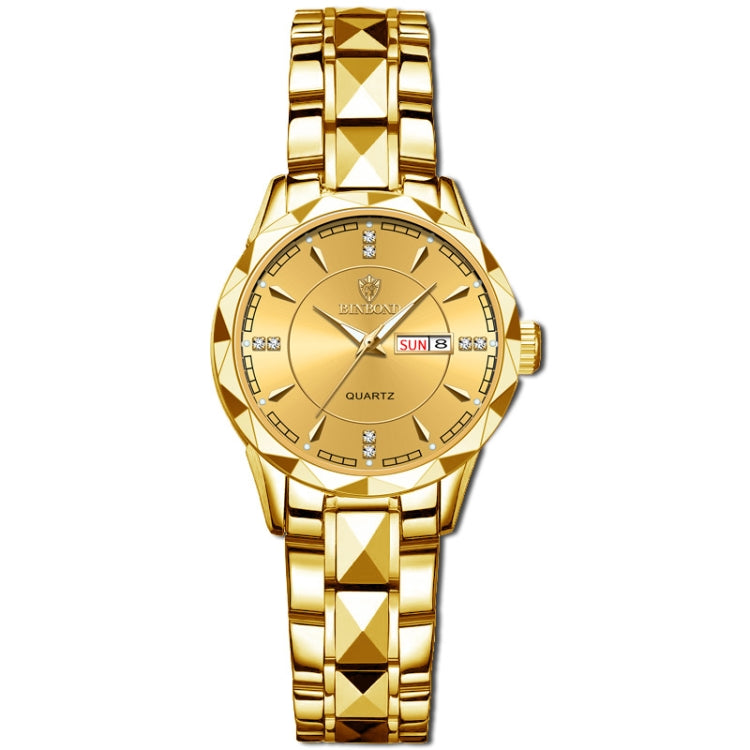 BINBONG B5552 Luminous Multifunctional Business Calendar Quartz Watch