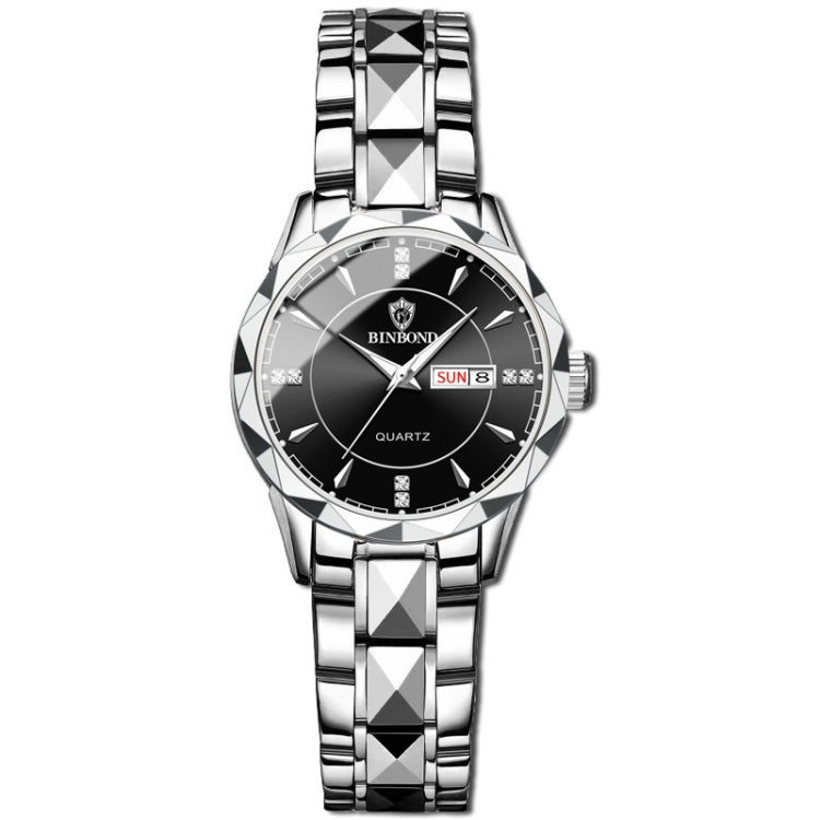 BINBONG B5552 Luminous Multifunctional Business Calendar Quartz Watch