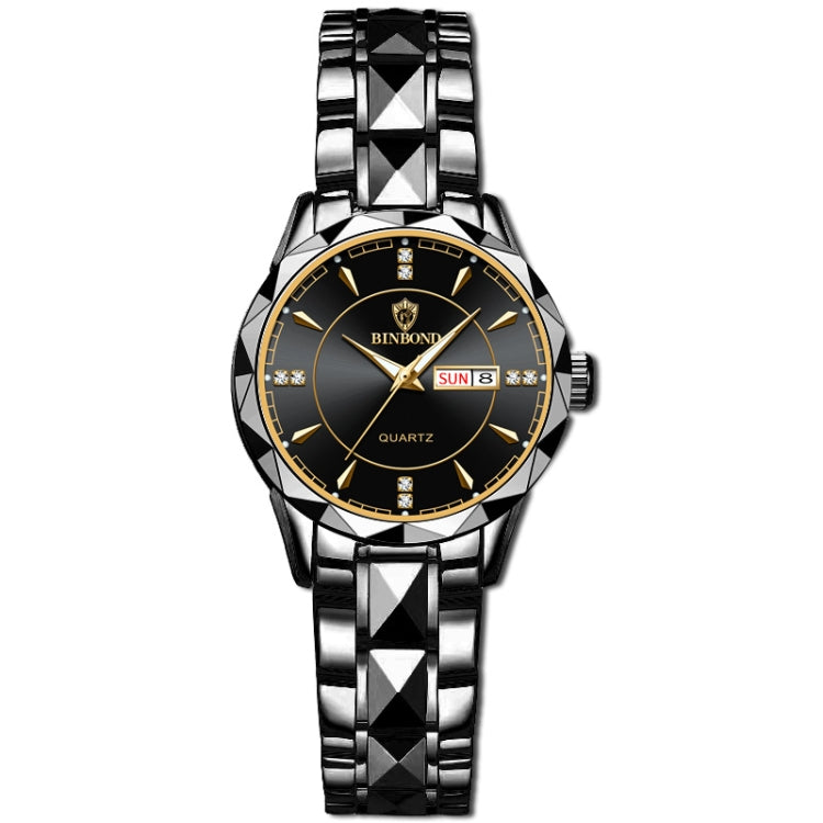 BINBONG B5552 Luminous Multifunctional Business Calendar Quartz Watch