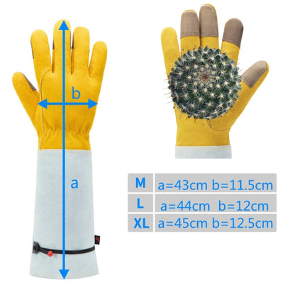 Leather Extended Thick Gardening Gloves Welder Work Gloves