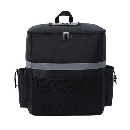 RH848 Takeaway Box Shoulder Insulation Delivery Box Rider Errand Delivery Backpack, Takeaway Box(Black)