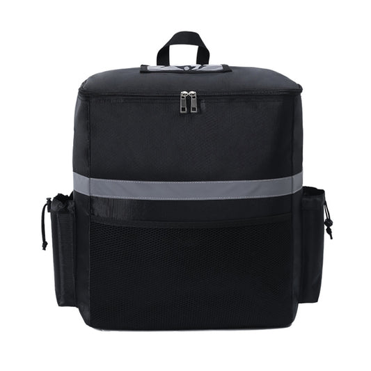 RH848 Takeaway Box Shoulder Insulation Delivery Box Rider Errand Delivery Backpack, Takeaway Box(Black)