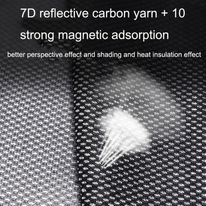 Car Sunshade Magnetic Iron Reflective Mesh Gauze Sunscreen Heat Insulation Sunshade Baffle, Front Window Driving, Front Window Co-driving, Rear Window Square