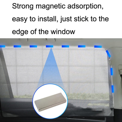 Car Sunshade Magnetic Iron Reflective Mesh Gauze Sunscreen Heat Insulation Sunshade Baffle, Front Window Driving, Front Window Co-driving, Rear Window Square