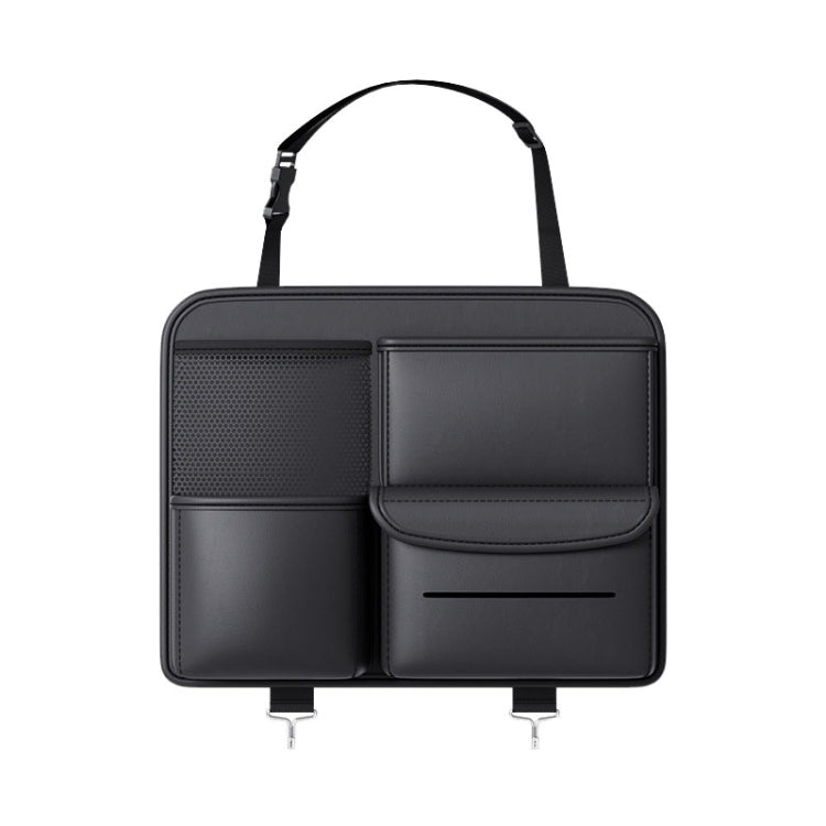 Multifunctional Car Seat Back Storage Bag Car Interior Decorative Supplies, Size:, S (Black), L (Black)