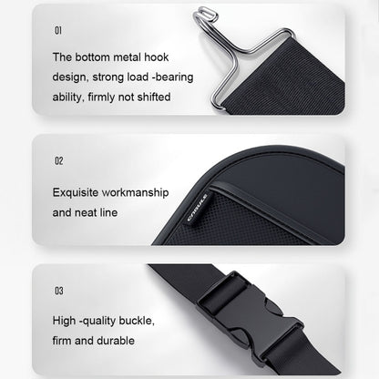 Multifunctional Car Seat Back Storage Bag Car Interior Decorative Supplies, Size:, S (Black), L (Black)