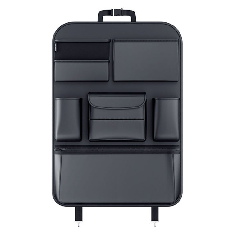 Multifunctional Car Seat Back Storage Bag Car Interior Decorative Supplies, Size:, S (Black), L (Black)