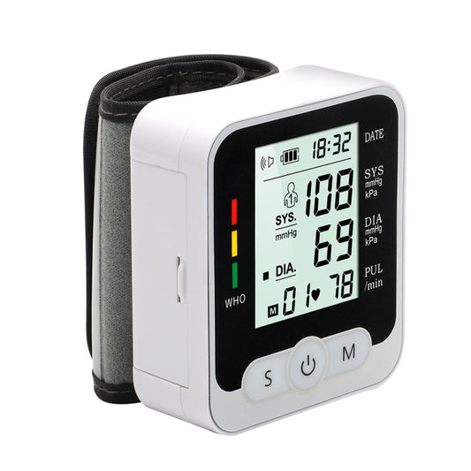 RAK189 Household Electronic Blood Pressure Measuring Device Wrist Sphygmomanometer, with Voice, without Voice