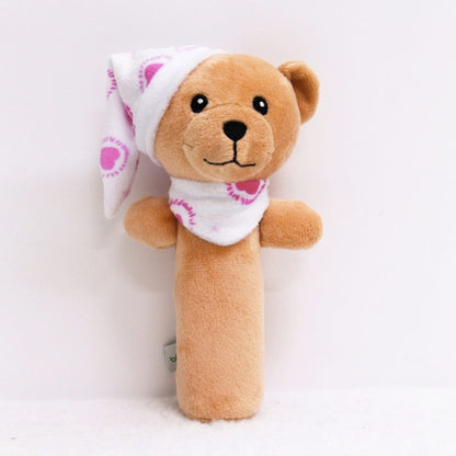 Baby Hand Rattles Toys Hand Grip Stick Newborn Soothing Toys,Style:, Giraffe, Pink Rabbit, Little Grey Elephant, Koala, Piggy, Monkey, White Rabbit, Little Red Mouse, Little Flower Elephant, Little Banana, Sleep Bear Blue Rattles�����������������������...