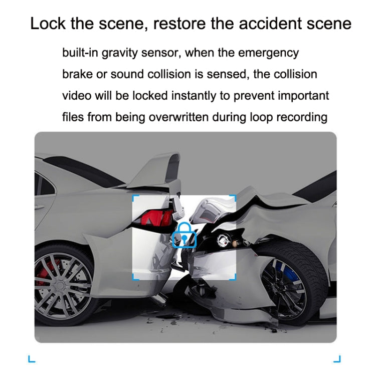 Hidden Driving Recorder WiFi Phone Connecting Car Parking Monitoring 1080P HD Recorder