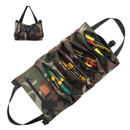 WESSLECO Oxford Cloth Electrical Hardware Hanging Tool Storage Bag, CP Camouflage, Jungle Camouflage, Camouflage Gray, Blue, Green, Khaki