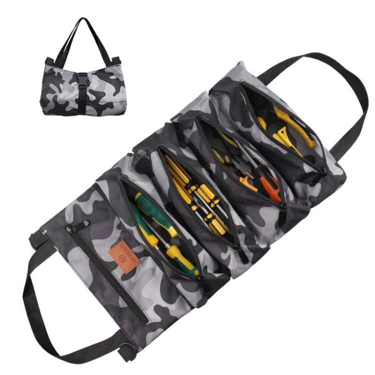 WESSLECO Oxford Cloth Electrical Hardware Hanging Tool Storage Bag, CP Camouflage, Jungle Camouflage, Camouflage Gray, Blue, Green, Khaki