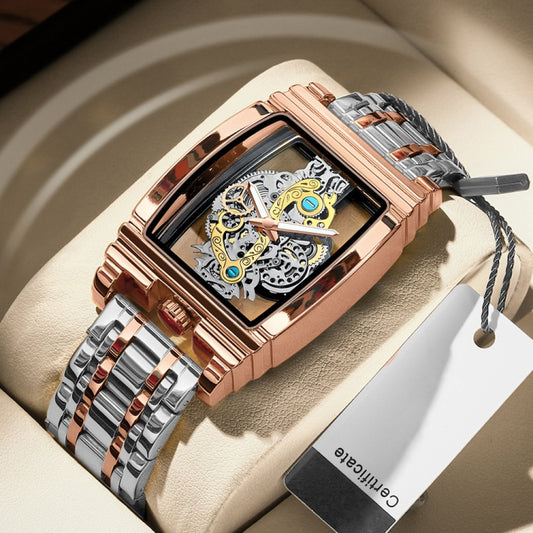 BINBOND B5011 Gear Hollow Outdoor Waterproof Luminous Men Business Watches