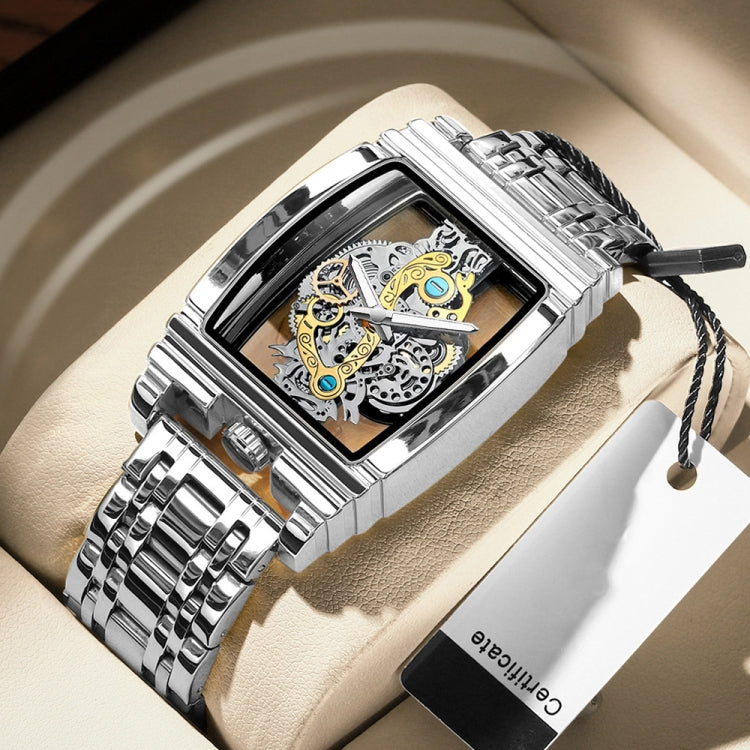 BINBOND B5011 Gear Hollow Outdoor Waterproof Luminous Men Business Watches