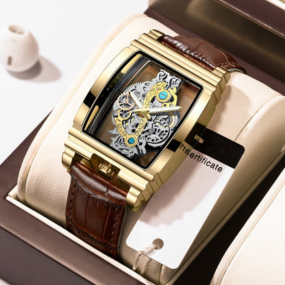 BINBOND B5011 Gear Hollow Outdoor Waterproof Luminous Men Business Watches