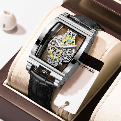 BINBOND B5011 Gear Hollow Outdoor Waterproof Luminous Men Business Watches