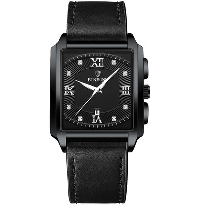 BINBOND B4143 Rectangular Outdoor Men Waterproof Quartz Watches