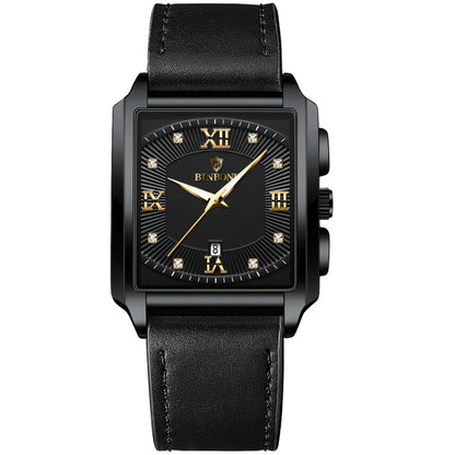 BINBOND B4143 Rectangular Outdoor Men Waterproof Quartz Watches