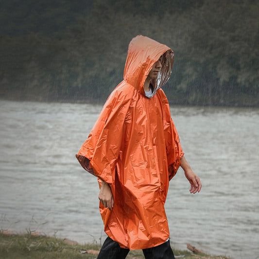 Outdoor Cycling Thickened Reflective Windproof Multifunctional Raincoat