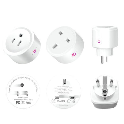 Tuya Smart App Wifi Smart Socket Phone Remote Timing Voice Switch Supports Alexa, EU Plug, Style: 16A Power Model, EU Plug, Style: 20A Power Model, UK Plug, Style: 16A Power Model, UK Plug, Style: 20A Power Model, US Plug, Style: 16A Power Model�������...