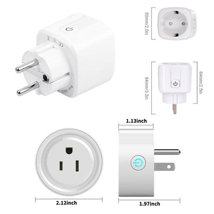 Tuya Smart App Wifi Smart Socket Phone Remote Timing Voice Switch Supports Alexa, EU Plug, Style: 16A Power Model, EU Plug, Style: 20A Power Model, UK Plug, Style: 16A Power Model, UK Plug, Style: 20A Power Model, US Plug, Style: 16A Power Model�������...