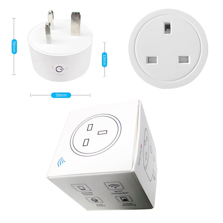 Tuya Smart App Wifi Smart Socket Phone Remote Timing Voice Switch Supports Alexa, EU Plug, Style: 16A Power Model, EU Plug, Style: 20A Power Model, UK Plug, Style: 16A Power Model, UK Plug, Style: 20A Power Model, US Plug, Style: 16A Power Model�������...