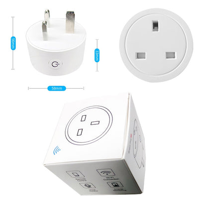 Tuya Smart App Wifi Smart Socket Phone Remote Timing Voice Switch Supports Alexa, EU Plug, Style: 16A Power Model, EU Plug, Style: 20A Power Model, UK Plug, Style: 16A Power Model, UK Plug, Style: 20A Power Model, US Plug, Style: 16A Power Model�������...