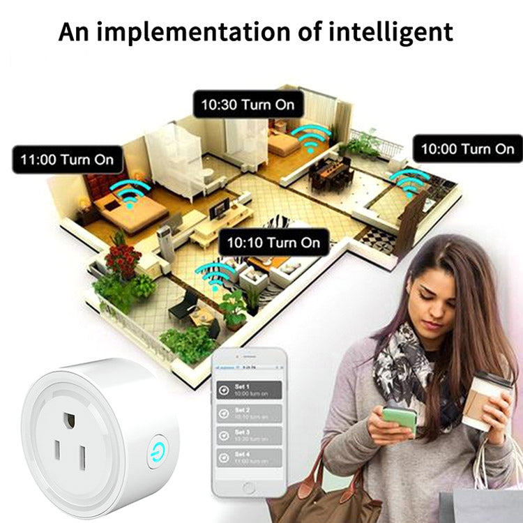 Tuya Smart App Wifi Smart Socket Phone Remote Timing Voice Switch Supports Alexa, EU Plug, Style: 16A Power Model, EU Plug, Style: 20A Power Model, UK Plug, Style: 16A Power Model, UK Plug, Style: 20A Power Model, US Plug, Style: 16A Power Model�������...