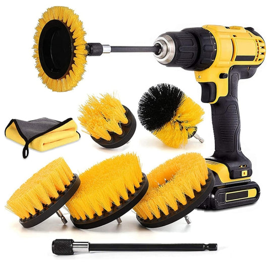 8 In 1 Electric Drill Crevice Cleaning Brush Car Wash Tool Set, 8 In 1 (A Model), 8 In 1 (B Model)